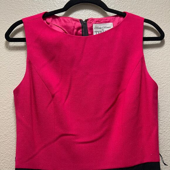 Rickie Freeman For Terijon Saks Fifth Avenue Wool Bodycon Dress Pink Sz 4 - Picture 4 of 8